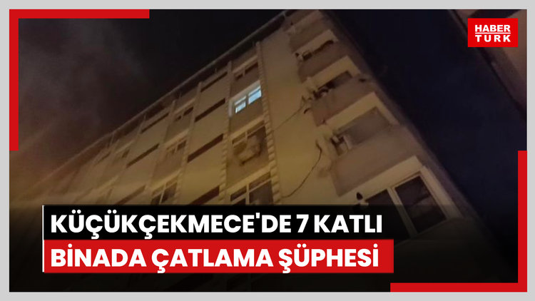 Küçükçekmece'de 7 katlı binada çatlama şüphesi