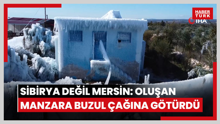 Sibirya değil Mersin: Oluşan manzara buzul çağına götürdü