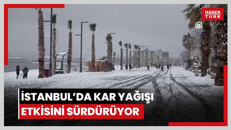 İstanbul'da kar yağışı etkisini sürdürüyor