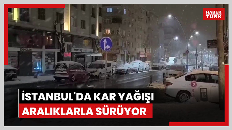 İstanbul'da kar yağışı aralıklarla sürüyor