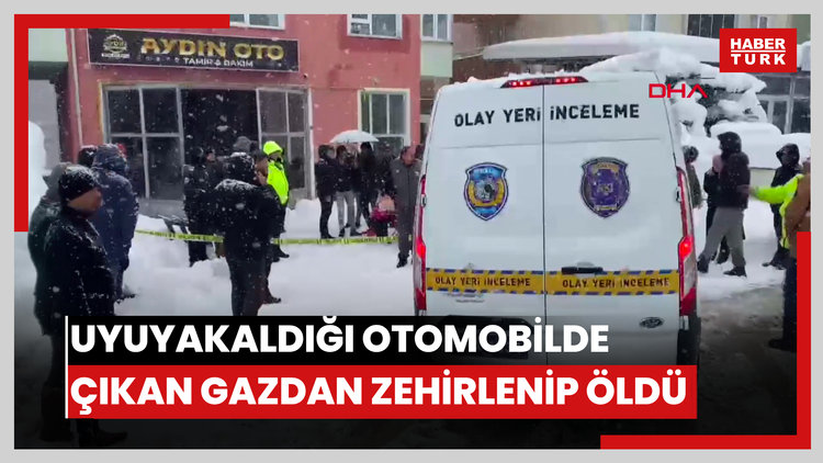 Uyuyakaldığı otomobilde, kedisiyle birlikte egzozdan çıkan gazdan zehirlenip öldü