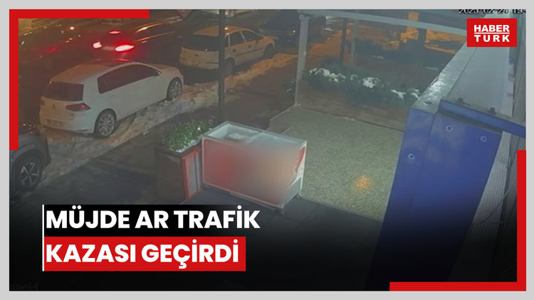 Müjde Ar trafik kazası geçirdi