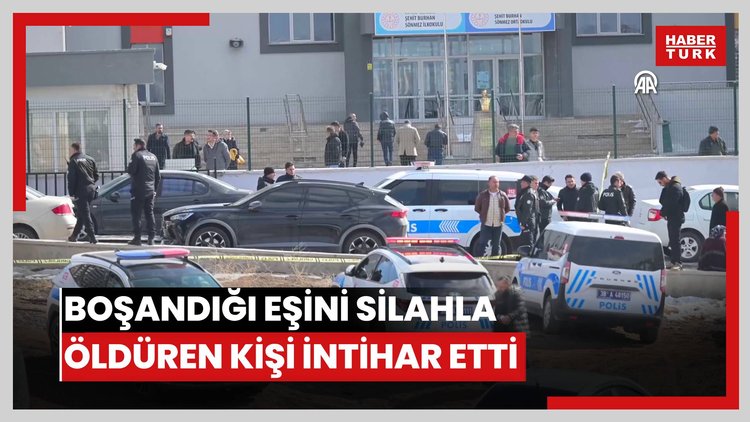 Boşandığı eşini silahla öldüren kişi intihar etti