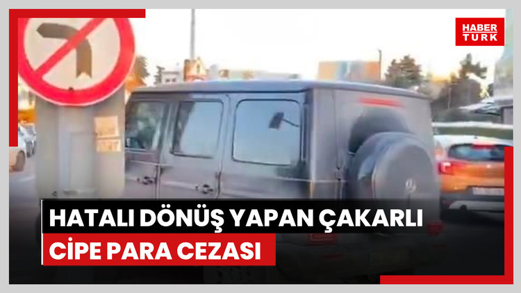 Beşiktaş'ta hatalı dönüş yapan çakarlı cipe 139 bin TL ceza