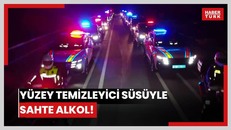 Yüzey temizleyici süsüyle sahte alkol!