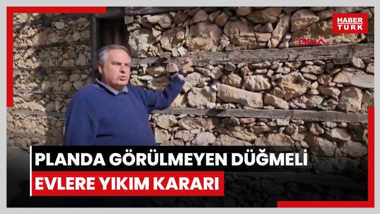 Planda görülmeyen düğmeli evlere yıkım kararı