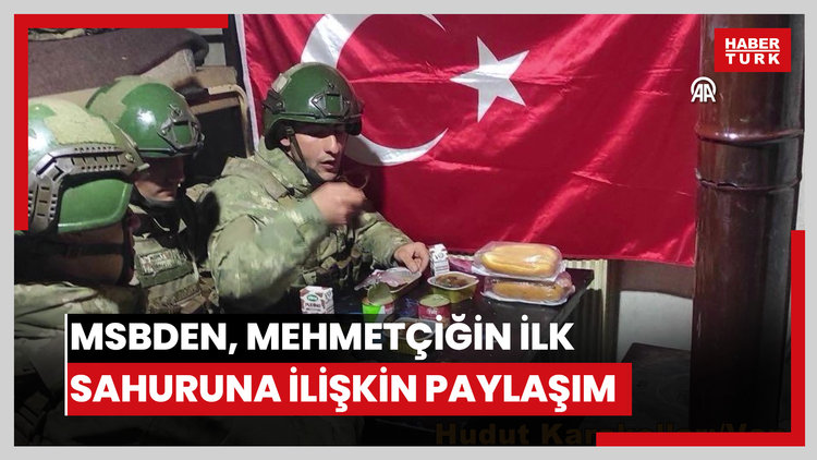 MSBden, Mehmetçiğin ilk sahuruna ilişkin paylaşım