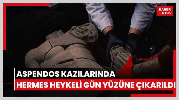 Aspendos Kazılarında Hermes Heykeli Gün Yüzüne Çıkarıldı