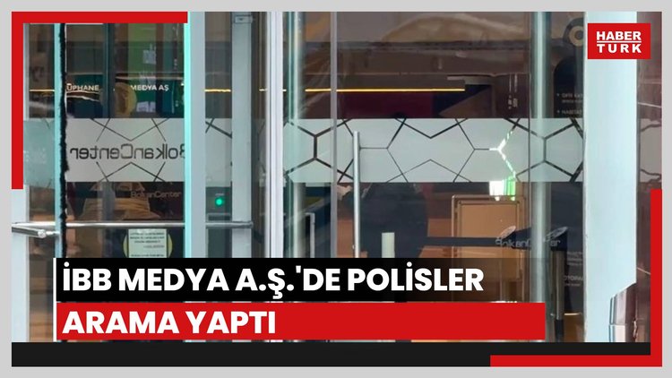 İBB Medya A.Ş.'de arama yapan polis bir bilgisayara el koydu