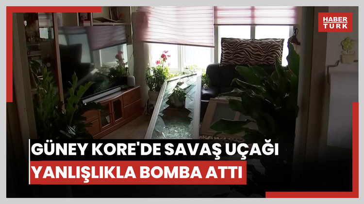 Güney Kore'de savaş uçağı yanlışlıkla bomba attı