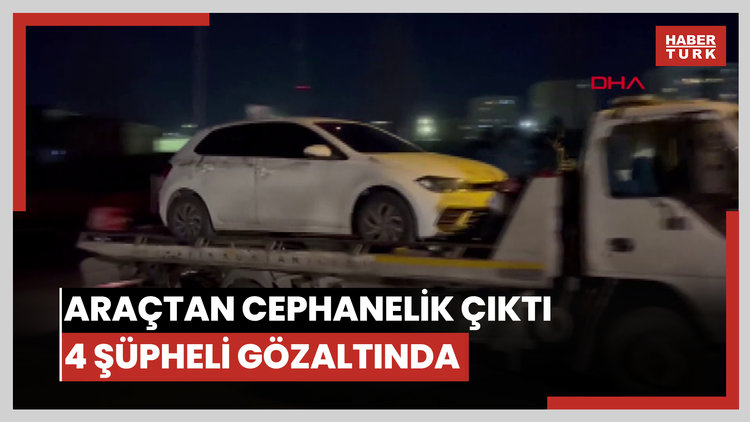 Küçükçekmece'de araçtan cephanelik çıktı: 18 yaşından küçük 4 şüpheli gözaltında