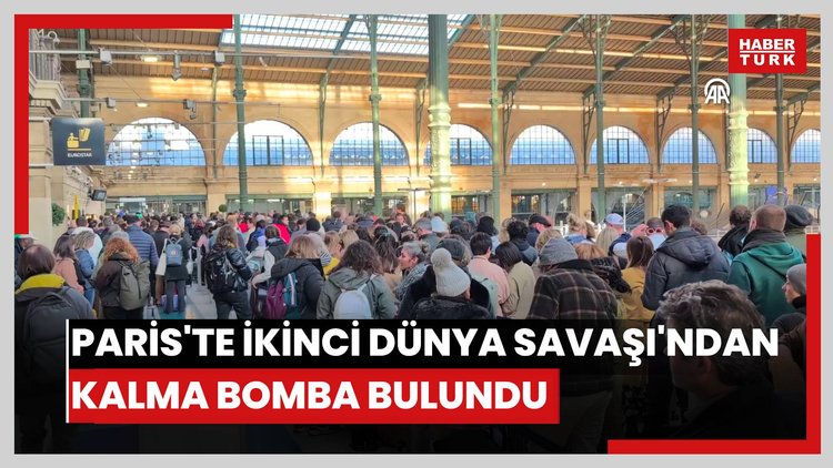 Paris yakınlarında raylarda İkinci Dünya Savaşından kalma bomba bulundu