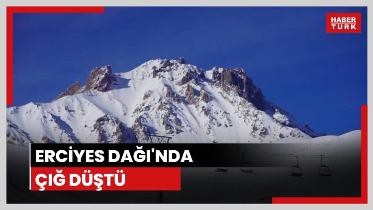 Erciyes Kayak Merkezinde pist dışındaki alana çığ düştü