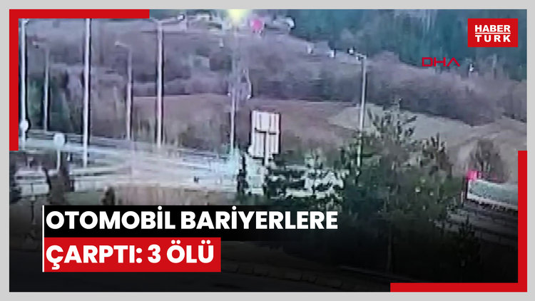 Otomobil bariyerlere çarptı: 3 ölü