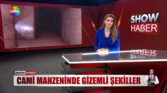 Cami mahzeninde gizemli şekiller!