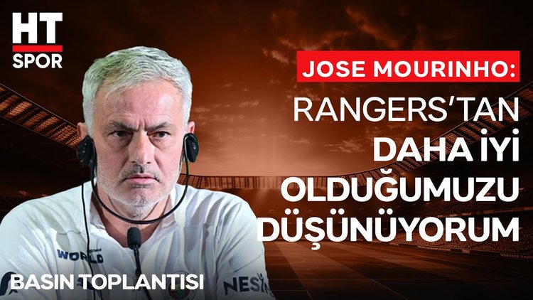 Jose Mourinho, Rangers karşılaşması öncesi basının sorularını yanıtladı - Basın Toplantısı