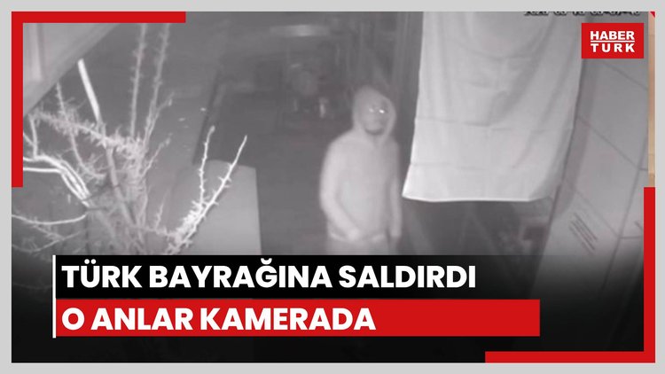 Bayrak saldırganı yakalandı