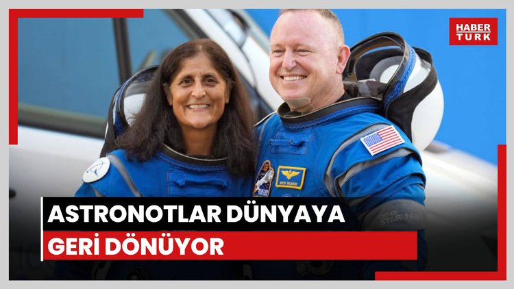 Astronotlar dünyaya geri dönüyor
