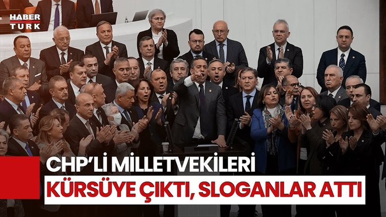 CHP Milletvekillerinden Meclis'te "Ekrem İmamoğlu" Protestosu!