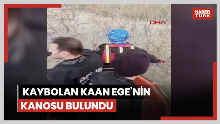 Kaybolan Kaan Ege'nin kanosu bulundu