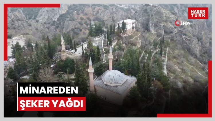 Minareden şeker yağdı