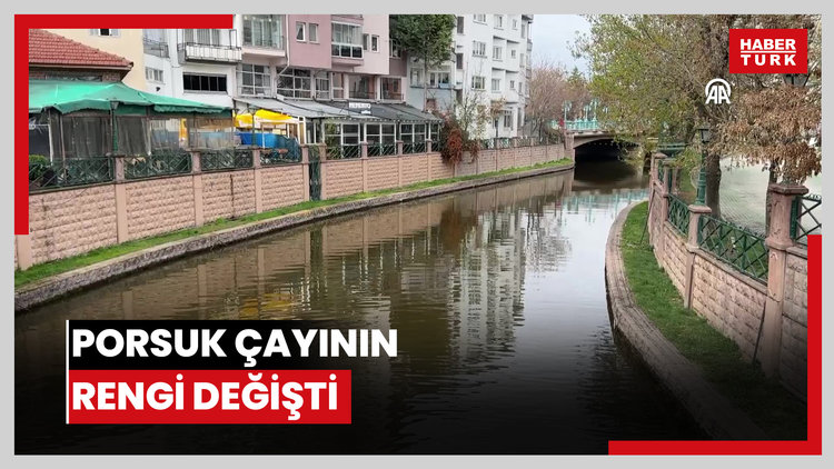 Porsuk Çayının rengi değişti
