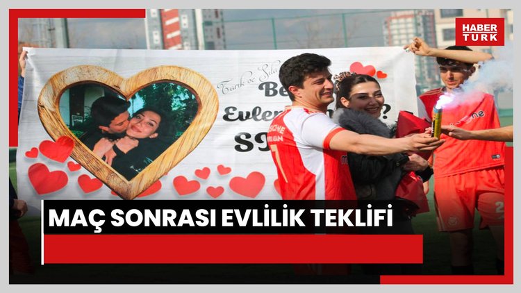 Maç sonrası evlilik teklifi
