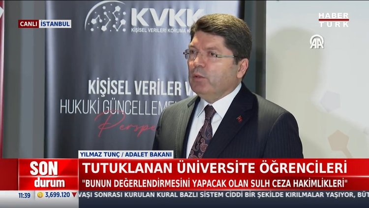 Adalet Bakanı Tunç açıklamalarda bulundu