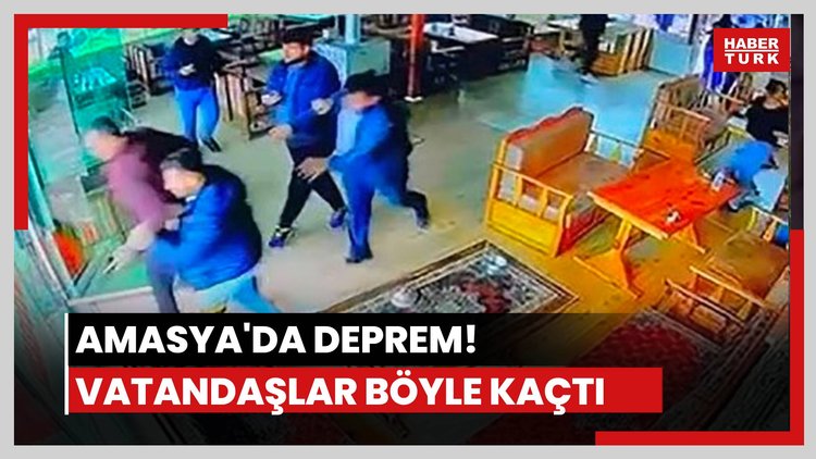 Vatandaşlar depremden böyle kaçtı
