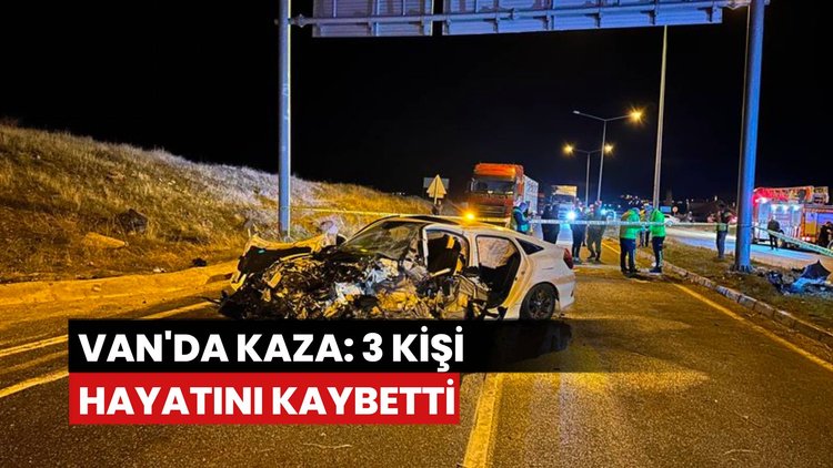 Otomobilin direğe çarptığı kazada 3 kişi öldü, 2 kişi yaralandı