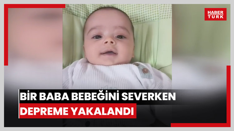 İstanbulda 6,2 büyüklüğünde deprem - Büyükçekmecede bir baba bebeğini severken depreme yakalandı