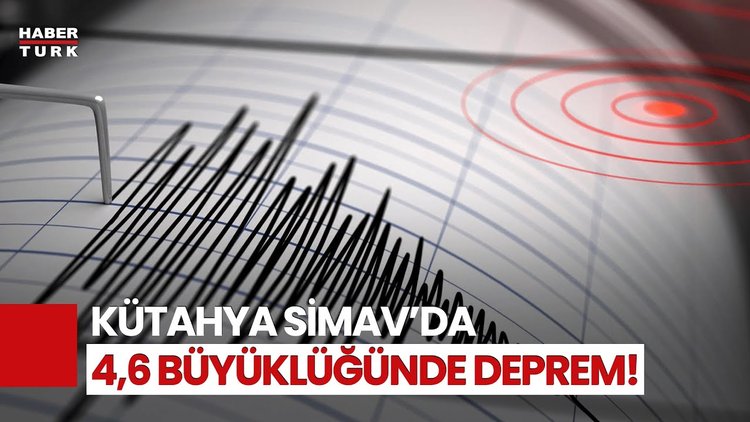 SON DAKİKA! Kütahya'da 4,6 Büyüklüğünde Deprem!