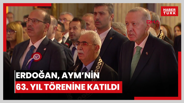 Cumhurbaşkanı Erdoğan, Anayasa Mahkemesi'nin 63'üncü kuruluş yıl dönümü programına katıldı