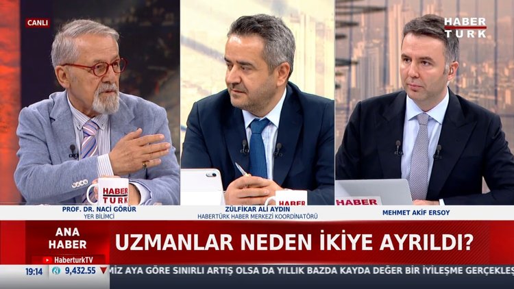 Prof. Dr. Naci Görür'den Habertürk'e açıklamalar