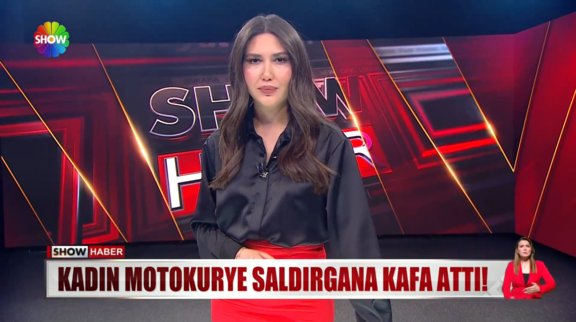 Kadın motokurye saldırgana kafa attı!  