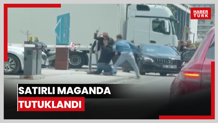 Satırlı maganda tutuklandı