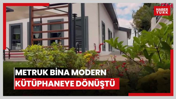 Metruk bina modern kütüphaneye dönüştü; açılışı Bakan Ersoy yaptı