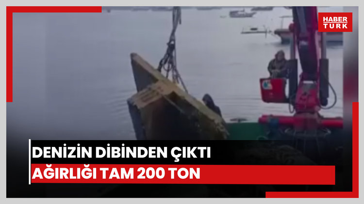 Bodrum'da denizin dibinden 200 ton tonoz çıktı