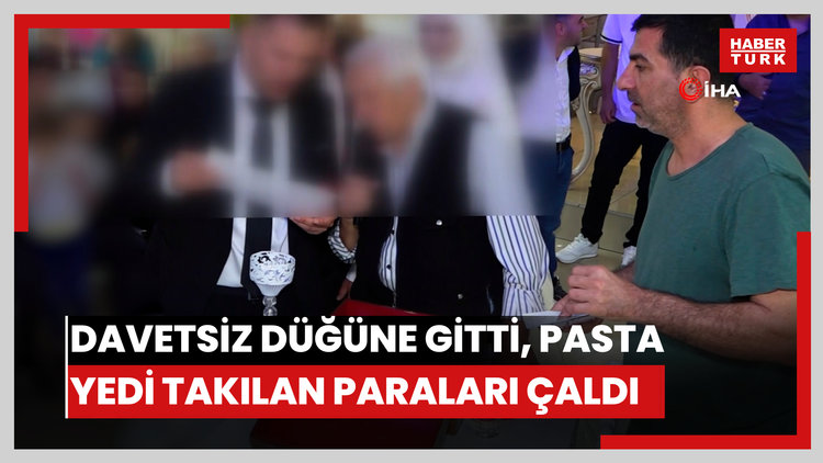 Pastasını yiyor, gazozunu içiyor sonra... Düğün sezonu açılıyor! Bu adama dikkat!