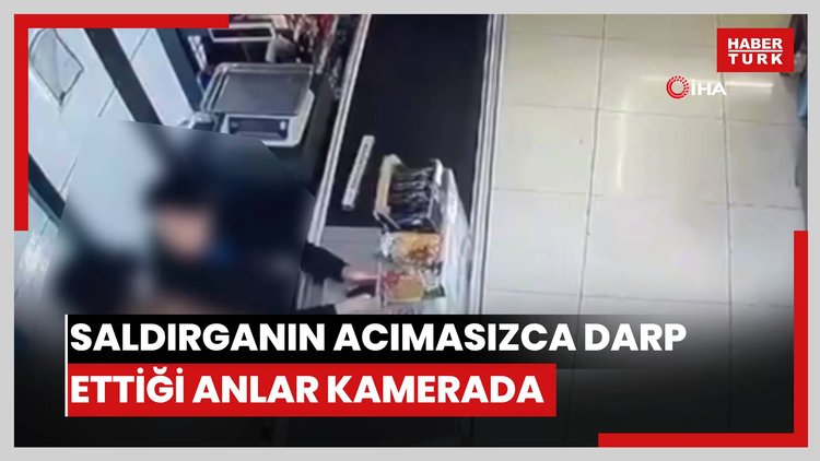 Bodrum'da kadın çalışana dehşeti yaşattı: Saldırganın acımasızca darp ettiği anlar kamerada