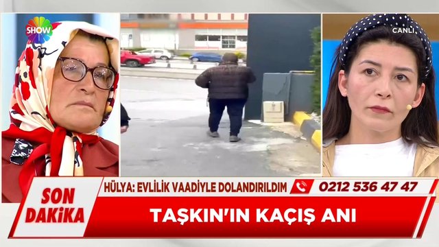 Taşkın'ın kaçış anı!