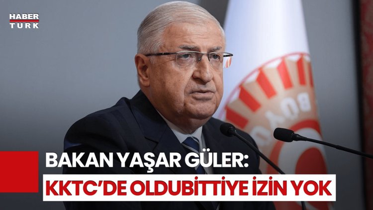 Bakan Güler'den KKTC'de Güney Kıbrıs'a Mesaj! "KKTC Halkının Eşitliğini Teyit Etmeyen Çözüm Olmaz"