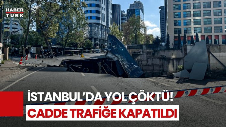 İstanbul Sarıyer&#039;de Yol Çöktü! Küçük Çaplı Patlama Meydana Geldi