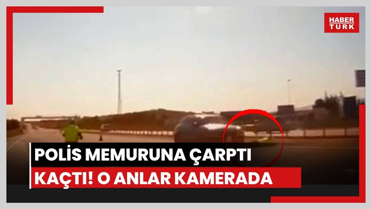 Polise çarpıp kaçmıştı, yakalandı