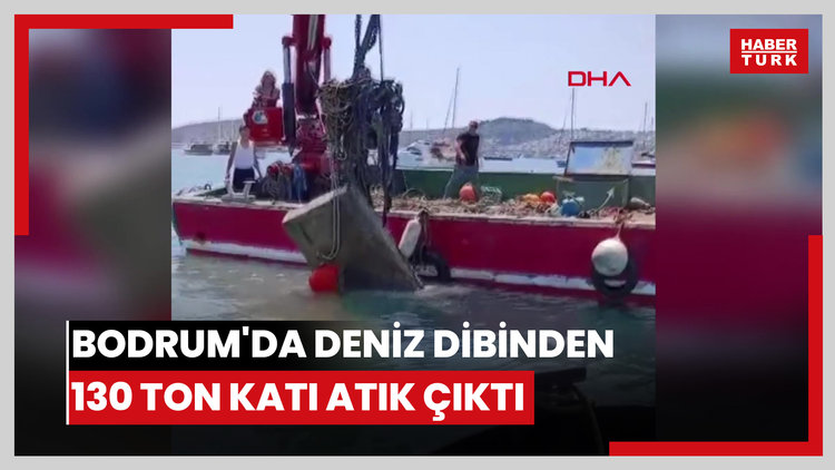 Bodrum'da deniz dibinden 130 ton katı atık çıktı