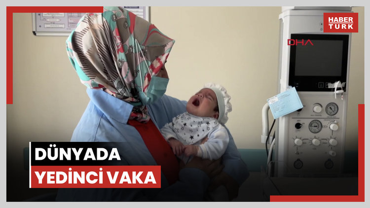 34 haftalık doğan Eymen bebeğin boynundan 445 gram tümör çıkarıldı