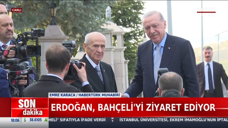 Cumhurbaşkanı Erdoğan'dan Bahçeli'ye ziyaret