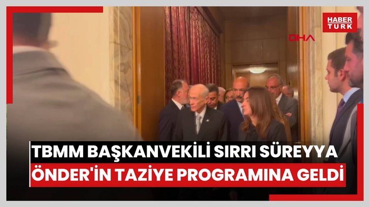 MHP Genel Başkanı Devlet Bahçeli,TBMM Başkanvekili Sırrı Süreyya Önder'in taziye programına geldi