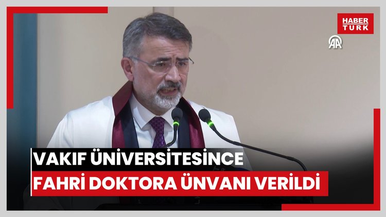Nobel ödüllü bilim insanı Aziz Sancara Fatih Sultan Mehmet Vakıf Üniversitesince fahri doktora ünvanı verildi