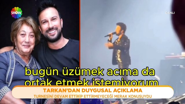 Tarkan'dan duygusal açıklama!
